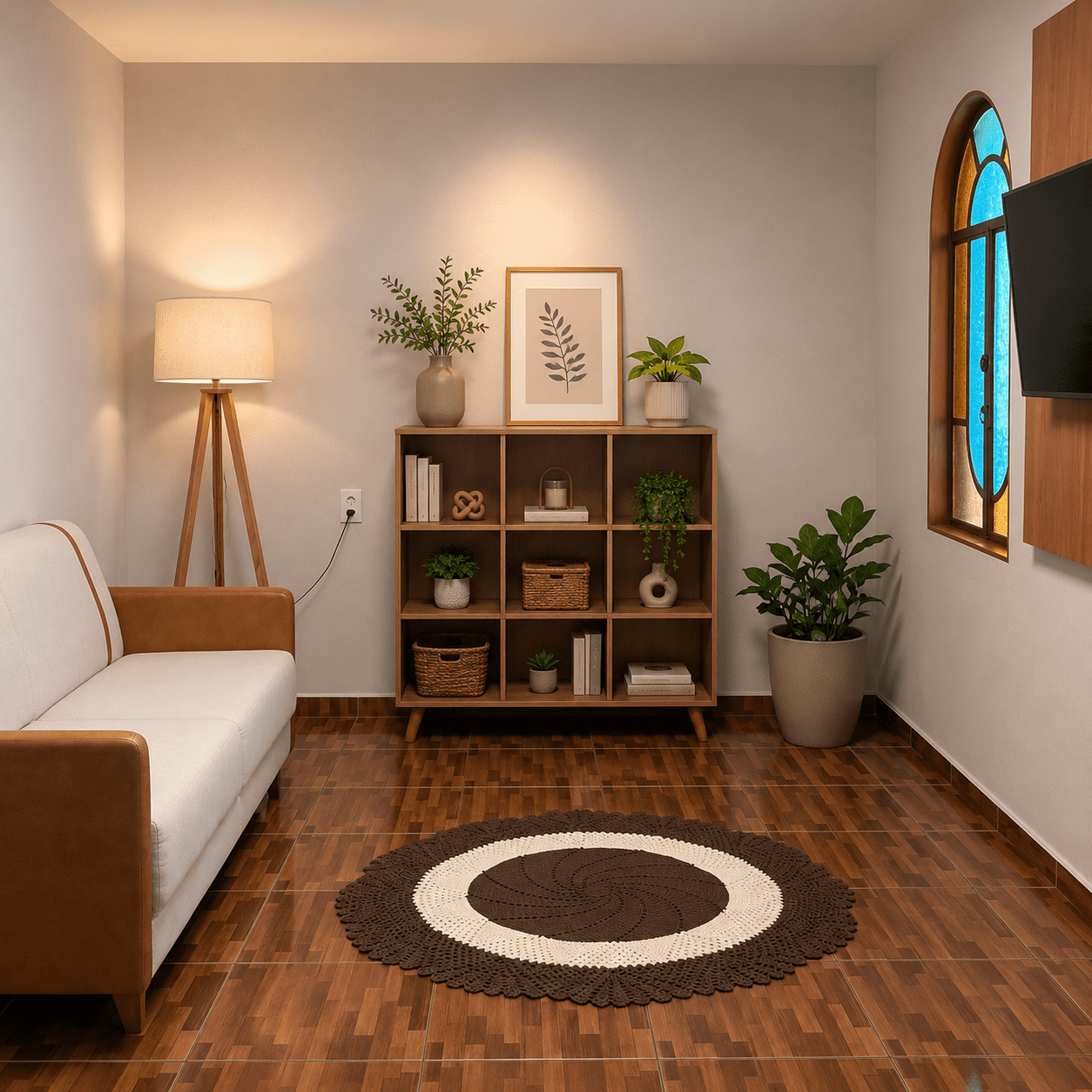 Recepção acolhedora do consultório